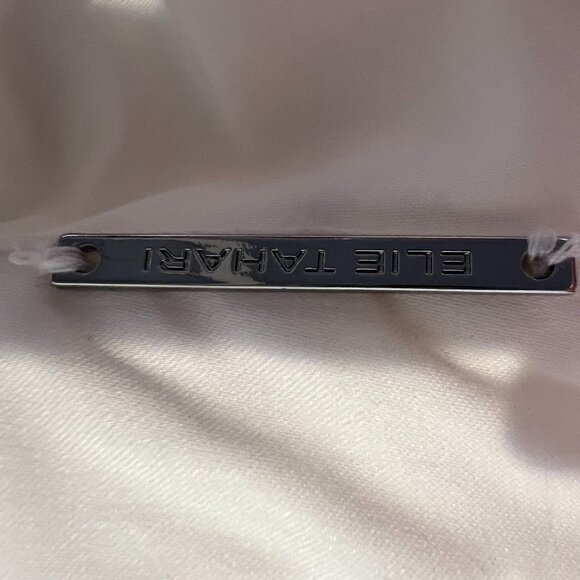 Elie Tahari Cream Wrap Midi Dress, Embroidered Yoke. Never Worn! Size 10 - Picture 5 of 6